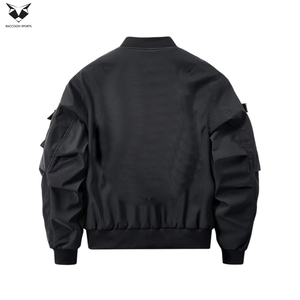 เสื้อแจ็คเก็ตเทคแวร์ทรงหลวมสไตล์ลำลองคุณภาพสูง ซิปหน้า กันน้ำ เหมาะสำหรับใส่กลางแจ้ง มีกระเป๋าอเนกประสงค์ที่แขนเสื้อ สไตล์ไฮสตรีท - Product Image 2