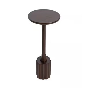Table d'appoint métallique à pieds fins de style moderniste pour salon, table d'angle, meuble d'appoint - Product Image 6