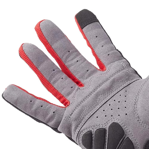 Gants de cyclisme à doigts complets, noir, rouge, gris, respirants, avec protection des paumes en maille, équipement de sport en plein air - Product Image 5