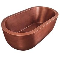 Nouvelle arrivée, baignoire en cuivre de forme ovale, texture martelée, finition antique, qualité supérieure