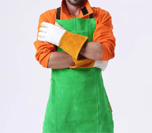 Cowhide Split Leather Welding Apron Heavy Duty Industrial Work Body Protection with Durability Against Heat Sparks - Product Image 3