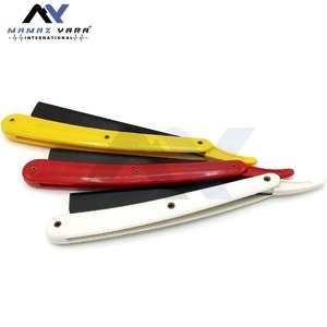 Rasoir de barbier professionnel à lame apparente avec manche en plastique ABS, design coulissant, lame interchangeable, pour le soin personnel et le rasage du visage - Product Image 2