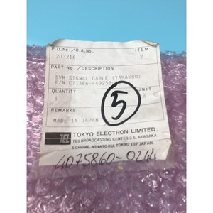 Tokyo Electron TEL CT1386-449258-11 SVM Signal - อุปกรณ์และชิ้นส่วนเซมิคอนดักเตอร์ระดับโลกที่เชื่อถือได้ - Product Image 3