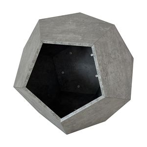 Tavolino Multifunzionale Moderno in MDF da 66 cm, Grigio Cemento, Trasportino per Gatti, Tavolino Laterale per Divano, Fioriera per Hotel - Product Image 6
