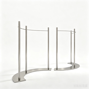 Porte-manteau en acier inoxydable pour salon de villa et mobilier de maison moderne - Product Image 4