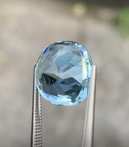 Piedra Suelta de Turmalina Aguamarina Natural de 8 Quilates, Corte Brillante Redondo, Procedente de Madagascar - Product Image 2