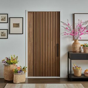 Puerta de Madera Moderna con Acabado Liso, 900x2230 mm, Puertas de Entrada de MDF de Alta Calidad, Resistentes al Agua, para Baño, Cocina, Villa, Hotel - Product Image 5