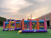 Parc de trampolines commercial gonflable géant en PVC durable, château gonflable personnalisé, aire de jeux gonflable, amusement