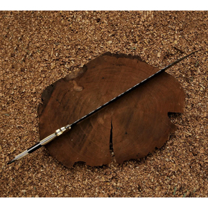 Couteau Viking Damas avec fourreau en cuir et ferrures en laiton - Product Image 3