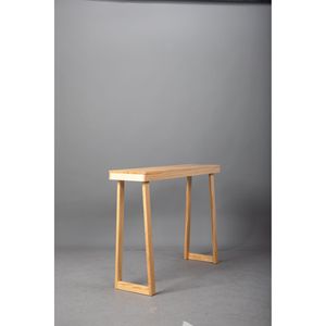 Consolle in Legno di Pino Massiccio da 91 cm per Ingresso, Tavolo Stretto per Divano, Arredamento per Corridoio e Soggiorno - Product Image 5