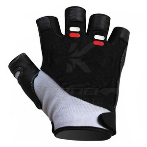 Guantes de Ciclismo de Medio Dedo de Cuero de Alta Calidad para Ciclismo, Ligeros, para Deportes y Fitness, Antideslizantes, con Muñequera Ajustable - Product Image 3