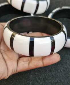 Bracelet en corne de buffle fait main, bijoux traditionnels en corne - Product Image 3