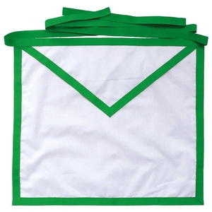 Tablier de Maçonnerie pour Grades Alliés, en Coton Blanc de Qualité Supérieure, Corps Blanc, Ceinture Réglable, Vêtement de Régalia Haut de Gamme - Product Image 1