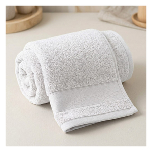 Serviette de bain professionnelle pour hôtel et spa, en coton premium, tissu éponge, séchage rapide - Product Image 1