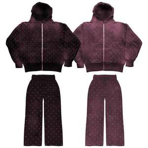 Chándal Unisex para Adultos, con Capucha, Transpirable, 2 en 1, Manga Larga, Informal, para Otoño, con Bolsillos Laterales, Corte Regular, 100% Algodón - Product Image 2