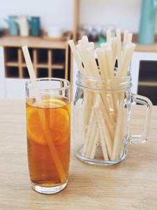 Pajitas de Arroz Biodegradables al por Mayor para Servicios de Alimentos, Cafeterías, Restaurantes y Empaques Sostenibles de Bebidas - Product Image 2