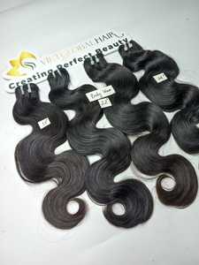 Extensiones de cabello humano vietnamita de doble trama con ondas corporales virginales 100% de alta calidad, sin enredos, sin máquina arrojada, cabello al por mayor - Product Image 3