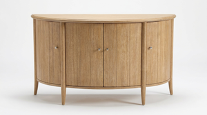 Buffet moderne en bois avec poignées métalliques, meuble de rangement pour salon, design minimaliste, capacité de plus de 1,5 m, pour salle à manger - Product Image 3