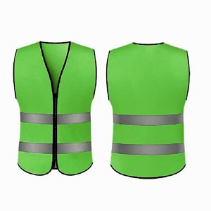 Chaleco de Seguridad Reflectante con Múltiples Bolsillos con Cremallera, Fluorescente, de Poliéster, Certificado CE, Resistente al Viento, para Trabajo de Construcción - Product Image 5