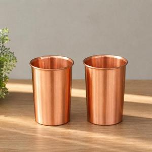 Vasos de Cobre con Relieve HASAN CRAFT, Diseño Tradicional Chino, 14 cm de Altura, Ligeros y Ecológicos para Fiestas - Product Image 5