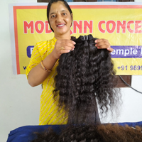 Extensiones de Cabello Humano Ondulado Natural Rizado de Visón Brasileño, Paquetes de Cabello Virgen Indio Crudo al por Mayor de Fábrica a Precios Económicos