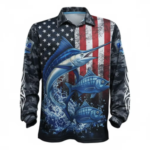 Camiseta de Pesca Deportiva para Hombre, Manga Larga, Personalizada, con Protección Solar UPF 50+, 100% Microfibra de Poliéster, Impresión por Sublimación Completa - Product Image 6