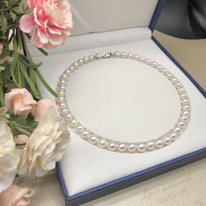 Collar de Temperamento Elegante para Mujer Noble, Perlas de Agua Dulce de 9-10 mm, Luz Intensa, Ligeras Imperfecciones, Regalo Perfecto - Product Image 3