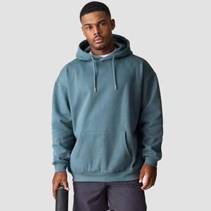 Sudadera con Capucha Oversize para Hombre, Transpirable, Estilo Urbano, de Alta Calidad, con Logotipo Personalizado, Sudadera de Forro Polar de Algodón para Invierno - Product Image 2