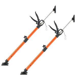 Confezione da 2 Supporti Telescopici in Acciaio da 21,3 Pollici, Asta di Sostegno Rapido per Armadi, Sistema di Supporto Regolabile con 3 Mani, 154 Connettori, Supporti per Scaffali - Product Image 5