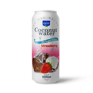 100% Agua de coco fresca de 500ml con pulpa Etiqueta OEM Directo de fábrica Refresco con sabor empaquetado a granel Muestra gratis - Product Image 2