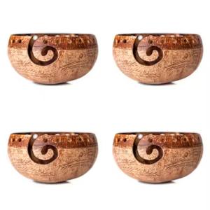 Vente en gros de bols en coquille de noix de coco artisanaux DHT, gravés avec un logo, durables, de style bohème, pour les traiteurs - Product Image 5