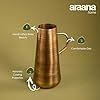 หม้อน้ำโลหะวินเทจพร้อมหูจับและฝาปิด สำหรับใช้กับกาน้ำชา - Product Image 3