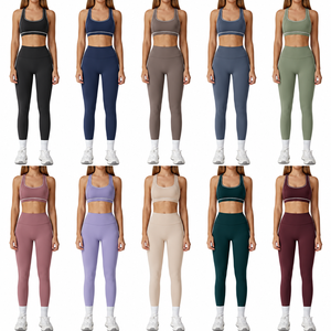 Women's Plus Size 2 Piece Activewear Set Elastic Waist Quick Dry Breathable Yoga Gym Fitness Clothing Four-Way Stretch Custom - Product Image 2