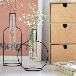 <b>Fluted</b> Metal Flower Vase Vertical Groove Design Decorative Vase for Living Room Dining Table Home Decor and Gifting Use - Product Image 5