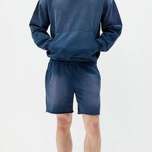 Pantalones Cortos para Hombre con Lavado Ácido, Tela Lavada Retro, Ajuste Cómodo, Estilo Casual, Ropa Urbana de Verano, Diseño Moderno, Cintura Elástica - Product Image 6