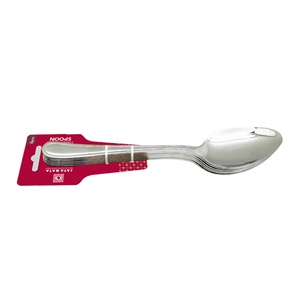 Juego de 6 Cucharas de Acero Inoxidable al por Mayor, Cubiertos Reutilizables para Hotel, Restaurante, Catering, Cafetería y Comedor Doméstico - Product Image 1