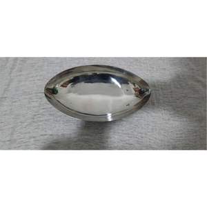Bandeja de Servir Ovalada de Acero Inoxidable de Lujo - Plato de Metal con Forma de Barco Pulido a Espejo para Decoración de Hoteles, Restaurantes y Fiestas en Casa - Product Image 1