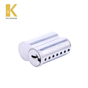 Cylindres de serrure avec plusieurs options de cannelures, en laiton chromé satiné, 7 cannelures Q SFIC pour la sécurité des bâtiments commerciaux - Product Image 3