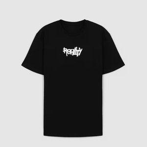 เสื้อยืดแขนสั้นสีดำสำหรับผู้ชาย พิมพ์ลายตัวอักษรด้านหน้า คอกลม ทรงปกติ ผ้าฝ้ายเจอร์ซีย์ สไตล์ลำลอง - Product Image 2