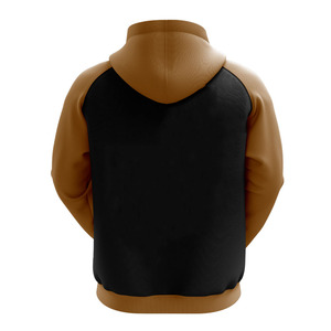 Sweat à capuche oversize personnalisé pour homme, bicolore, style streetwear décontracté avec cordons de serrage, fournisseur en gros - Product Image 2