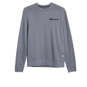 DAIZEN STAR Men's Crew Neck Pullover Sweatshirt 100% Cotton Fleece Striped Lined Regular Fit Casual Autumn Breathable - Product Image 2