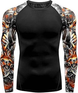 Rash <b>Vest</b> Surf Shirt <b>Men's</b> Rush Guard Sun Protection Clothing <b>Men's</b> <b>Compression</b> Shirts UPF 50 Rashguard <b>Men's</b> Rash Guards - Product Image 4