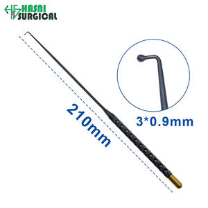 Micro Espátulas Gancho para Vasos Nerviosos y Curetas de 2.3 mm de Acero Inoxidable, Set de Instrumentos Manuales de Neurocirugía - Product Image 3