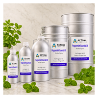 Huile essentielle de menthe poivrée 100% pure de qualité supérieure (Mentha Piperita) de qualité cosmétique pour cosmétiques, soins personnels, diffuseurs, approvisionnement en vrac