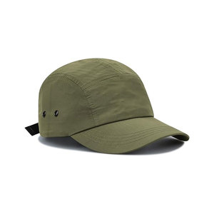 Olive Green 6-Panel Snapback <b>Cap</b> Unisex Adjustable Solid Color Casual Denim <b>Winter</b> Outdoor Front Panel Washed Hat - Product Image 5