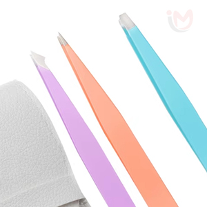 Pinzas Profesionales para Pestañas con Punta Inclinada de Acero Inoxidable, Ecológicas, con Mango Cómodo, Diseño Reutilizable y Estilo de Lujo - Product Image 2