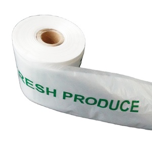 Durable Food Grade Grocery Flat Clear on <b>Roll</b> Poly Food Bags for Supermarket <b>Fruit</b> and Vegetable Made by Haplast - Product Image 5