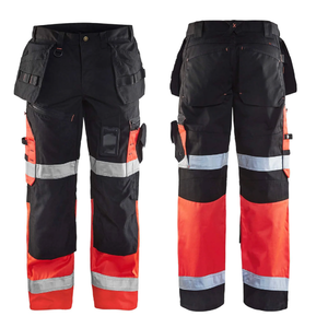 Pantalones de Trabajo de Invierno Resistentes OEM para Hombre, Alta Visibilidad, Múltiples Bolsillos, Construcción a Prueba de Polvo, Poliéster Reflectante - Product Image 6
