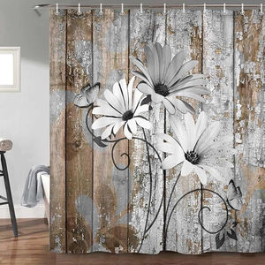 Durable shower <b>curtains</b> made from water resistant material providing privacy and <b>a</b> clean stylish look <b>for</b> <b>bathrooms</b> - Product Image 5