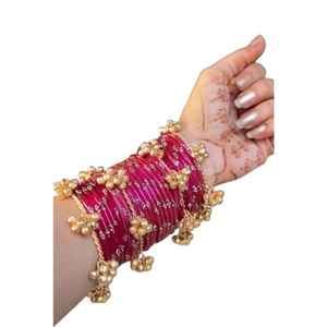 Nueva Edición: Brazaletes Kashmiri de Diseño Elegante, Hechos en Fábrica, Joyería Tradicional Kashmiri para Mujer, con Pequeñas Variaciones - Product Image 1